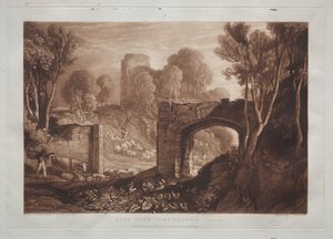 Liber Studiorum : Porte Est, Winchelsea, Sussex - Joseph Mallord William Turner