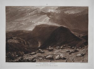 Liber Studiorum : Colline de Hind Head sur la route de Portsmouth - Joseph Mallord William Turner