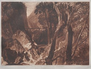 Liber Studiorum : Moulin près de la Grande Chartreuse, Dauphiné - Joseph Mallord William Turner