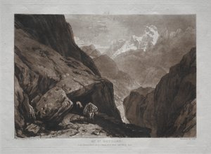 Liber Studiorum : Mont Saint-Gothard - Joseph Mallord William Turner