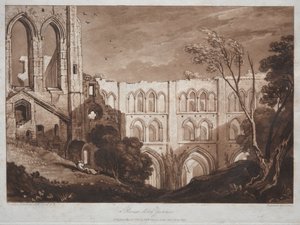 Liber Studiorum : Abbaye de Rivaux, Yorkshire - Joseph Mallord William Turner