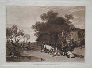Liber Studiorum : La cour de paille