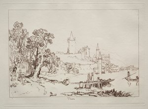 Liber Studiorum: Ville de Thoune, Suisse - Joseph Mallord William Turner