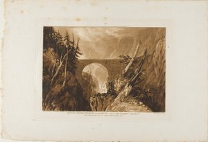 Pont du Petit Diable, planche 19 du Liber Studiorum