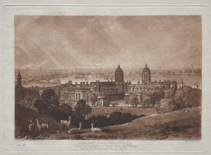 Londres depuis Greenwich - Joseph Mallord William Turner