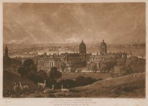 Londres depuis Greenwich - Joseph Mallord William Turner