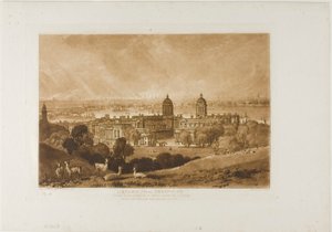 Londres depuis Greenwich, planche 26 de Liber Studiorum - Joseph Mallord William Turner