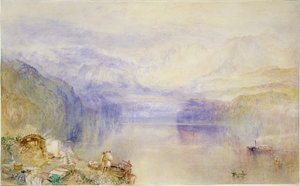 Lucerne, coucher de soleil - Joseph Mallord William Turner
