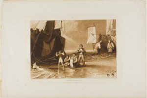 Les amateurs de la mer, planche 29 de Liber Studiorum