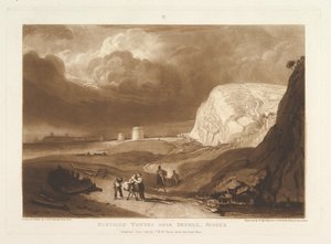 Tours Martello près de Bexhill, Sussex Liber Studiorum, partie VII, planche 34, juin 1811 - Joseph Mallord William Turner