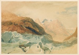 Mer de Glace, Chamonix, avec la cabane de Blair, 1806 - Joseph Mallord William Turner