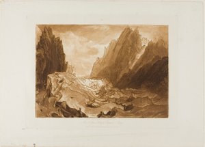 Mer de Glace, planche 50 de Liber Studiorum - Joseph Mallord William Turner