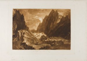Mer de Glace, planche 50 de Liber Studiorum - Joseph Mallord William Turner