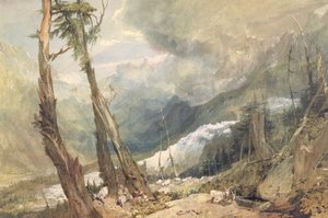 Mère de Glace, dans la vallée de Chamouni, Suisse - Joseph Mallord William Turner