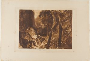 Moulin près de la Grande Chartreuse, planche 54 de Liber Studiorum - Joseph Mallord William Turner