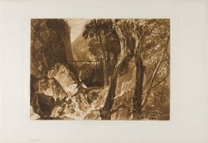 Moulin près de la Grande Chartreuse, planche 54 de Liber Studiorum - Joseph Mallord William Turner