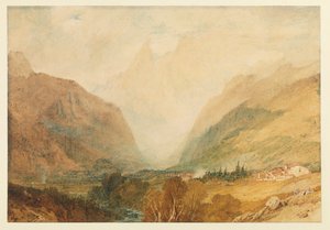Mont Blanc, depuis Courmayeur - Joseph Mallord William Turner