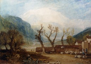 Mont Blanc, depuis le Pont de St. Martin, Sallanches - Joseph Mallord William Turner