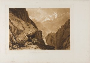 Mont Saint-Gothard, planche 9 de Liber Studiorum - Joseph Mallord William Turner