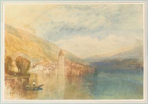 Oberhofen sur le lac de Thoune, Suisse - Joseph Mallord William Turner