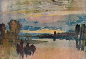 Sur le lac à Petworth - Soir - Joseph Mallord William Turner