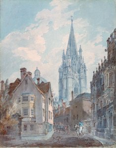 Oxford : St Marys depuis Oriel Lane, 1792-1793 - Joseph Mallord William Turner