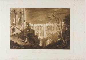 Abbaye de Rivaux, planche 51 de Liber Studiorum - Joseph Mallord William Turner