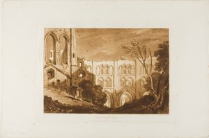 Abbaye de Rivaux, planche 51 de Liber Studiorum - Joseph Mallord William Turner