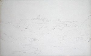 Château de Scarborough, vers 1801 - Joseph Mallord William Turner