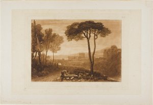 Scène dans la Campagne, planche 38 de Liber Studiorum - Joseph Mallord William Turner