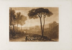 Scène dans la Compagna, planche 38 de Liber Studiorum - Joseph Mallord William Turner