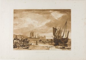 Scène sur la côte française, planche 4 du Liber Studiorum - Joseph Mallord William Turner