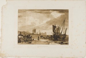 Scène sur la côte française, planche 4 du Liber Studiorum - Joseph Mallord William Turner