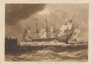 Navires dans une brise - Joseph Mallord William Turner