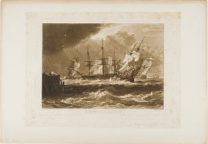 Navires dans une brise, planche 10 de Liber Studiorum - Joseph Mallord William Turner