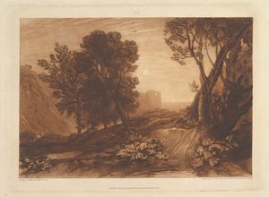 Solitude, ou La Madeleine lisant, Liber Studiorum, partie XI, planche 53 - Joseph Mallord William Turner
