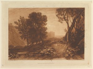Solitude, ou La Madeleine lisant (Liber Studiorum, partie XI, planche 53) - Joseph Mallord William Turner