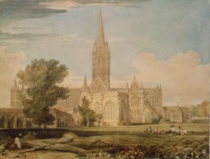Vue sud de la cathédrale de Salisbury, 1797-98 - Joseph Mallord William Turner