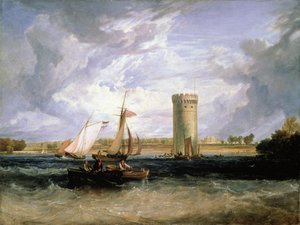 Tabley, le siège de Sir J.F. Leicester Bt. : Jour venteux - Joseph Mallord William Turner