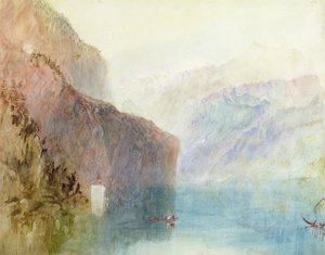 Chapelle de Tell, lac de Lucerne, vers 1841 - Joseph Mallord William Turner