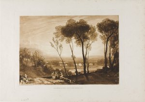 Le Pont au milieu de la distance, planche 13 de Liber Studiorum - Joseph Mallord William Turner