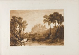 Le château au-dessus des prés - Joseph Mallord William Turner