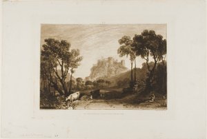 Le château au-dessus des prés, planche 8 de Liber Studiorum - Joseph Mallord William Turner