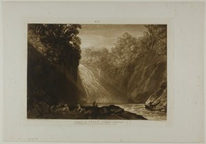 La Chute du Clyde, planche 18 de Liber Studiorum - Joseph Mallord William Turner