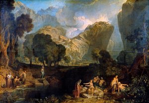 La déesse de la discorde choisissant la pomme de discorde dans le jardin des Hespérides, 1806 - Joseph Mallord William Turner