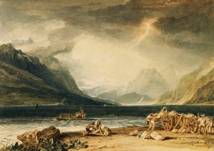 Le Lac de Thoune, Suisse, c.1802-10 - Joseph Mallord William Turner