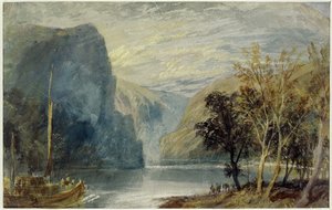 Le rocher de Lorelei, 1817 - Joseph Mallord William Turner