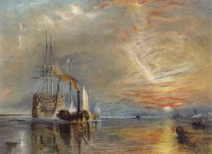 Le vieux Temeraire remorqué à son dernier quai - Joseph Mallord William Turner
