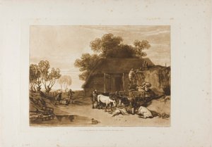 La cour de paille, planche 7 de Liber Studiorum - Joseph Mallord William Turner