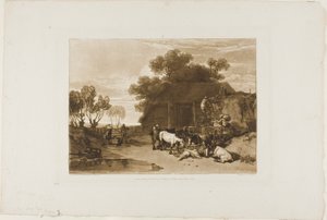 La Cour de Paille, planche 7 de Liber Studiorum